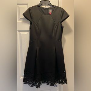 Vince Camuto black dress with lace trim. Size 14